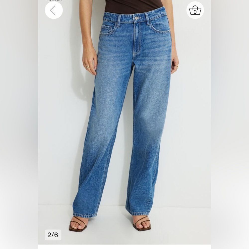 Dynamite Dark Blue Straight Leg Jeans